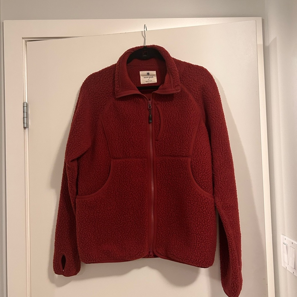 Snow Peak Red Fleece Jacket